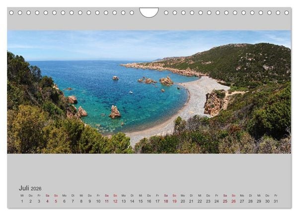 Produktbild: Sardinien &ndash; Die Nordk&uuml;ste (Wandkalender 2026 DIN A4 quer), CALVENDO Monatskalender