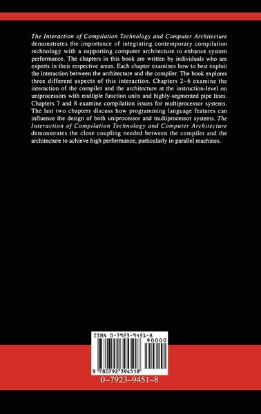 Produktbild: The Interaction of Compilation Technology and Computer Architecture