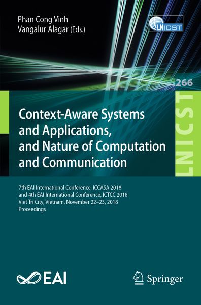 Produktbild: Context-Aware Systems and Applications, and Nature of Computation and Communication