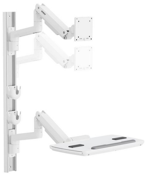 Produktbild: SpeaKa Professional Monitor-Wandhalterung SP-MM-961 1 Display(s) 43,2cm (17\") - 124,5cm (49\") Wei&szlig; H&ouml;henverstellbar, Schwenkbar