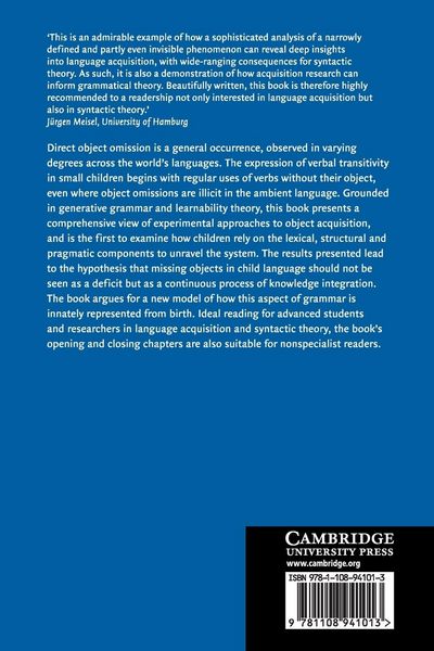 Produktbild: Direct Objects and Language Acquisition