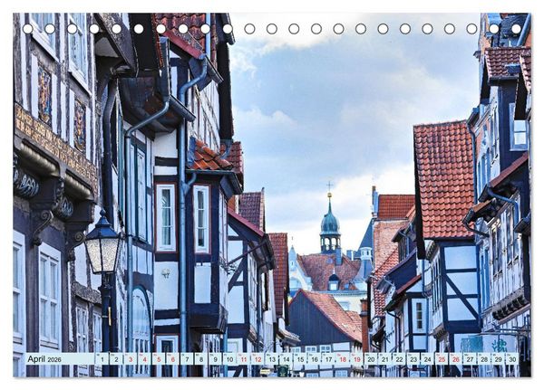 Produktbild: Hameln - Fachwerk und Weserrenaissance (Tischkalender 2026 DIN A5 quer), CALVENDO Monatskalender
