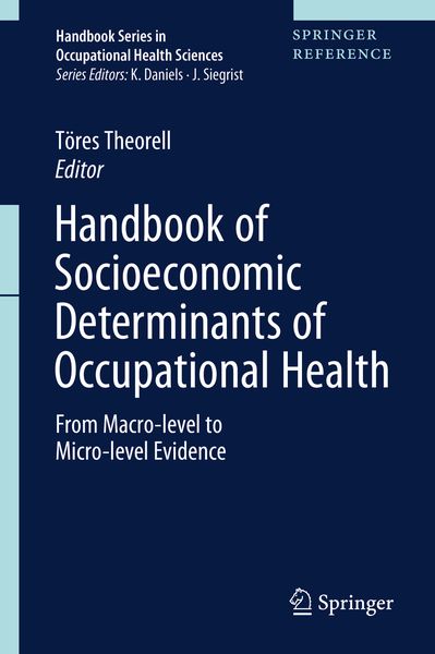 Produktbild: Handbook of Socioeconomic Determinants of Occupational Health
