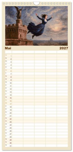 Produktbild: Familienplaner 2027 - Die ber&uuml;hmtesten Opern der Welt mit 5 Spalten (Wandkalender, 21 x 45 cm) CALVENDO