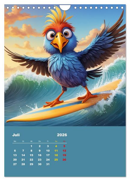 Produktbild: Diese schr&auml;gen V&ouml;gel (Wandkalender 2026 DIN A4 hoch), CALVENDO Monatskalender