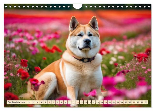 Produktbild: Akita Inu - Inbegriff der Treue (Wandkalender 2026 DIN A4 quer), CALVENDO Monatskalender