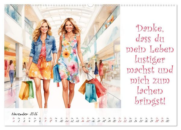 Produktbild: Beste Freundinnen (Wandkalender 2026 DIN A2 quer), CALVENDO Monatskalender