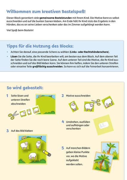 Produktbild: Lass uns basteln &ndash; Ausschneiden und kleben ab 3 Jahre &ndash; Unterwegs
