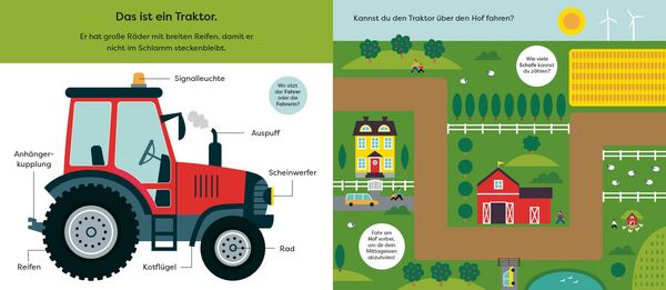 Produktbild: Tut, Tut! &ndash; Mein Schiebebuch: Lass uns Traktor fahren!