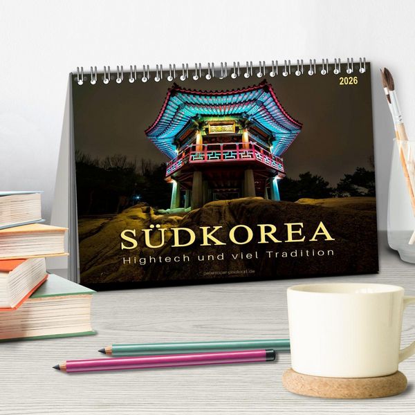 Produktbild: S&uuml;dkorea - Hightech und viel Tradition (Tischkalender 2026 DIN A5 quer), CALVENDO Monatskalender