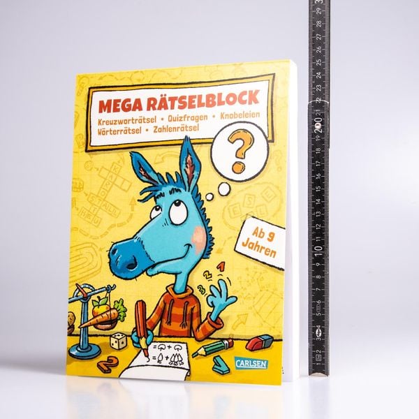 Produktbild: Mega R&auml;tselblock &ndash; Kreuzwortr&auml;tsel, Quizfragen, Knobeleien, W&ouml;rterr&auml;tsel, Zahlenr&auml;tsel