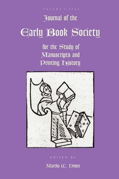 Produktbild: Journal of the Early Book Society Vol 7