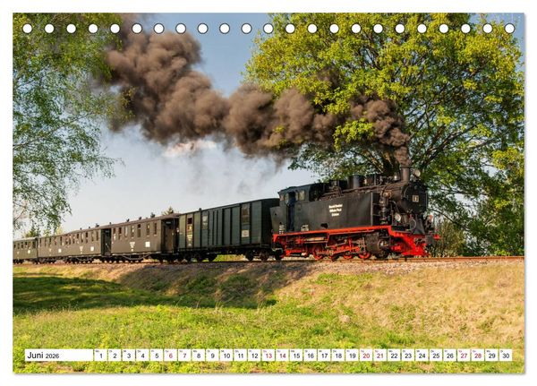 Produktbild: Mansfelder Bergwerksbahn (Tischkalender 2026 DIN A5 quer), CALVENDO Monatskalender
