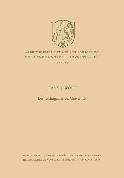 Produktbild: Die Rechtsgestalt der Universit&auml;t