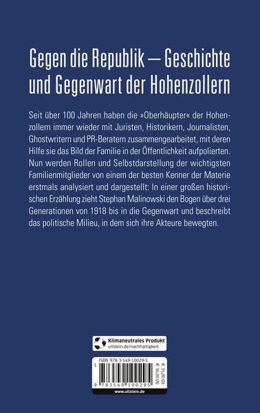Produktbild: Die Hohenzollern und die Nazis