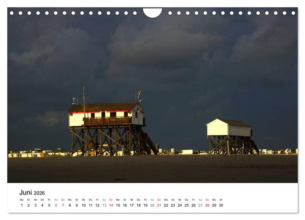 Produktbild: St. Peter Ording 2026 (Wandkalender 2026 DIN A4 quer), CALVENDO Monatskalender