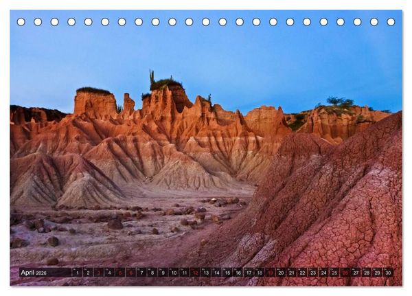 Produktbild: Kolumbien Impressionen (Tischkalender 2026 DIN A5 quer), CALVENDO Monatskalender