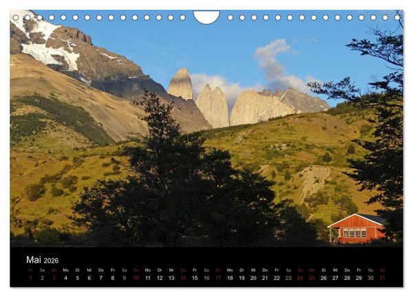 Produktbild: Im Nationalpark Torres del Paine (Chile) (Wandkalender 2026 DIN A4 quer), CALVENDO Monatskalender