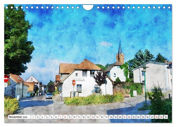 Produktbild: Feldberger Seenlandschaft - Spaziergang in Aquarell (Wandkalender 2026 DIN A4 quer), CALVENDO Monatskalender