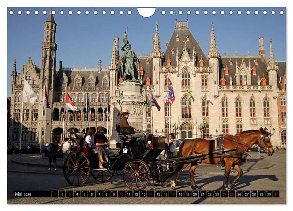 Produktbild: Br&uuml;gge - Belgien (Wandkalender 2026 DIN A4 quer), CALVENDO Monatskalender