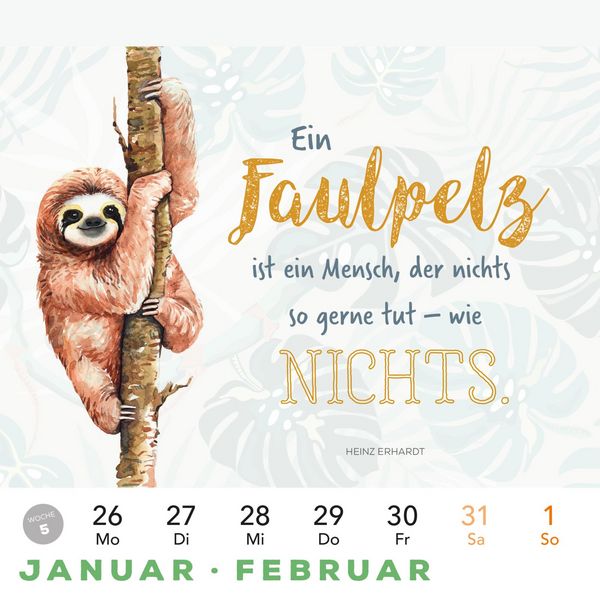 Heye Voller Glück Postkartenkalender 2024. Kalender • Pris