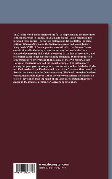 Produktbild: European Monarchies from 1814 to 1906