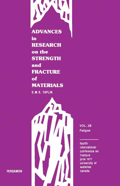 Produktbild: Advances in Research on the Strength and Fracture of Materials