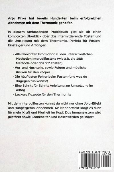 Produktbild: Intervallfasten auf Knopfdruck! Der Fasten-Ratgeber zum Abnehmen mit dem Thermomix. Schnell und gesund schlank werden durch Intermittierendes Fasten wie der 16