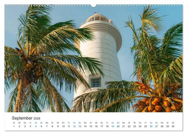 Produktbild: Traumziel Sri Lanka (hochwertiger Premium Wandkalender 2026 DIN A2 quer), Kunstdruck in Hochglanz