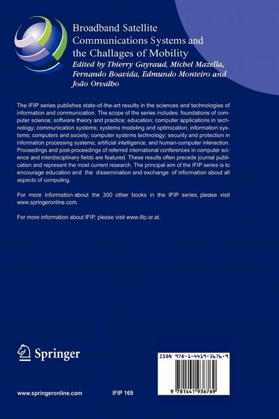 Produktbild: Broadband Satellite Communication Systems and the Challenges of Mobility