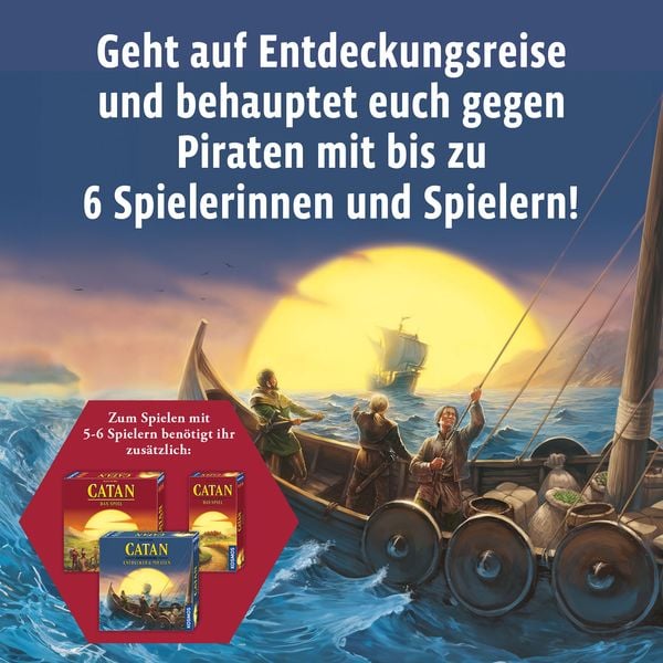 Produktbild: KOSMOS - Catan - Ergänzung 5-6 Spieler - Entdecker & Piraten