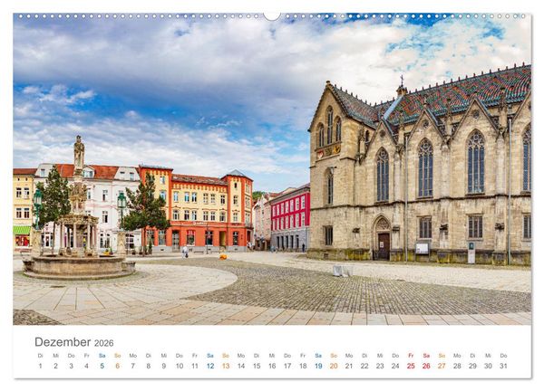 Produktbild: Meiningen - Th&uuml;ringische Theaterstadt (hochwertiger Premium Wandkalender 2026 DIN A2 quer), Kunstdruck in Hochglanz