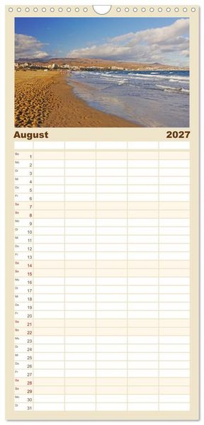 Produktbild: Familienplaner 2027 - Bet&ouml;rendes Gran Canaria mit 5 Spalten (Wandkalender, 21 x 45 cm) CALVENDO