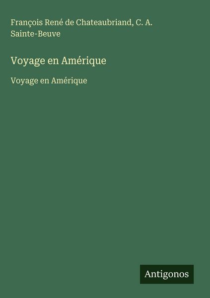 Produktbild: Voyage en Am&eacute;rique