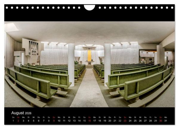 Produktbild: Kapellen, Kirchen und Kathedralen 2026 (Wandkalender 2026 DIN A4 quer), CALVENDO Monatskalender