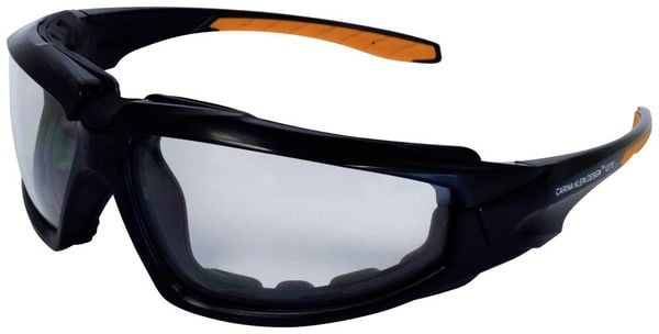 Ekastu 277 374 Schutzbrille Schwarz, Orange EN 166-1 DIN 166-1