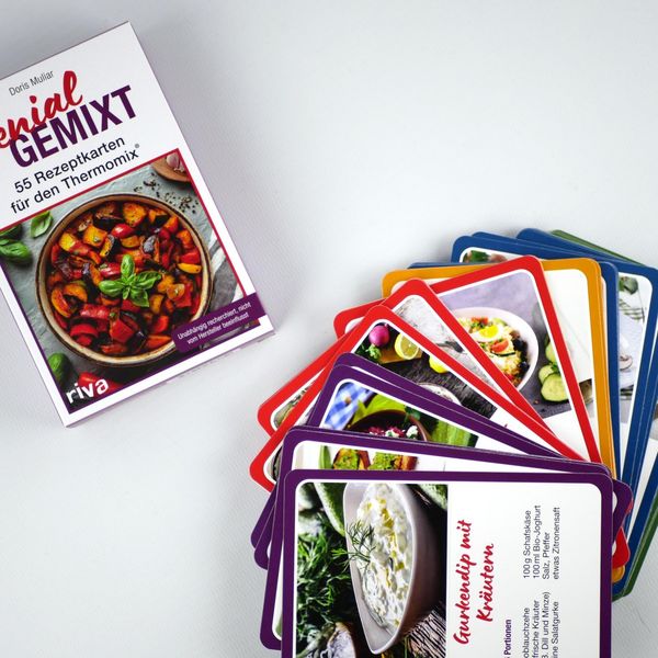Produktbild: Genial gemixt &ndash; 55 Rezeptkarten f&uuml;r den Thermomix&reg;