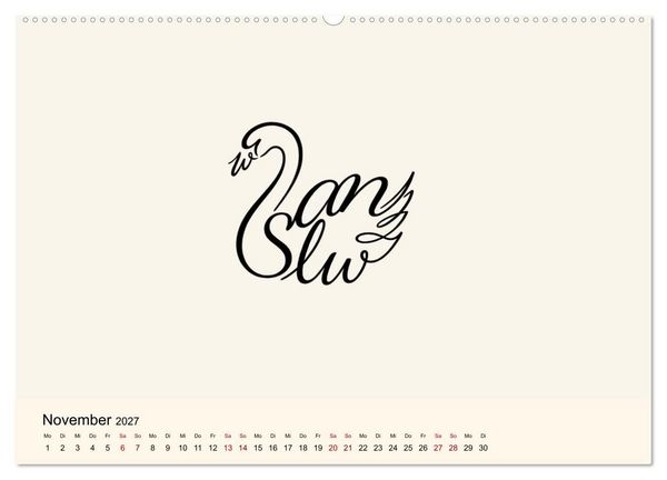 Produktbild: Buchstabentiere (hochwertiger Premium Wandkalender 2027 DIN A2 quer), Kunstdruck in Hochglanz