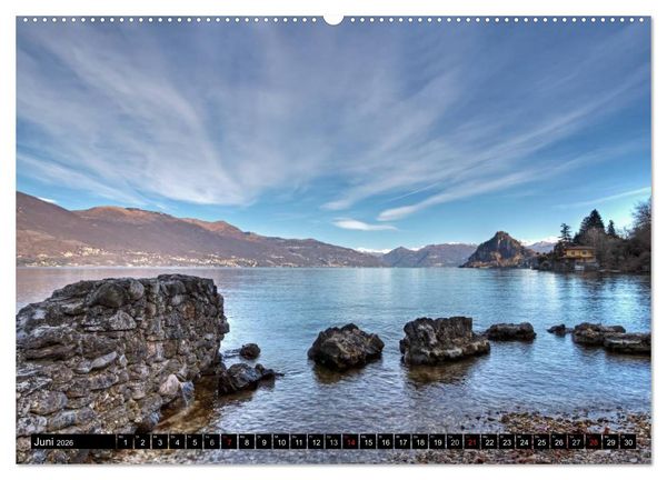 Produktbild: Lago Maggiore - Der malerische See in Italien und der Schweiz (hochwertiger Premium Wandkalender 2026 DIN A2 quer), Kunstdruck in Hochglanz