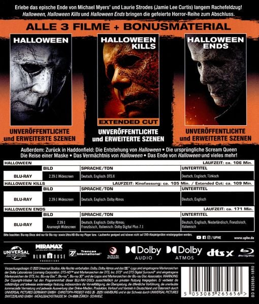 Produktbild: Halloween Trilogy [3 BRs]