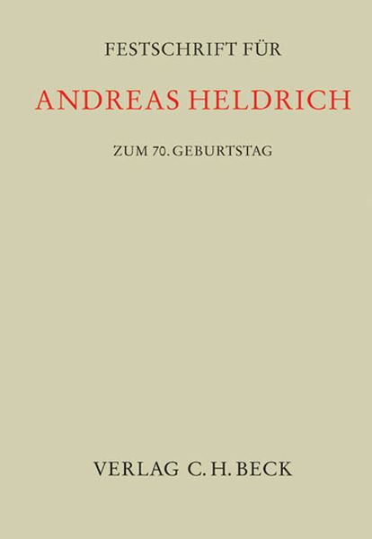 Produktbild: Festschrift f&uuml;r Andreas Heldrich zum 70. Geburtstag