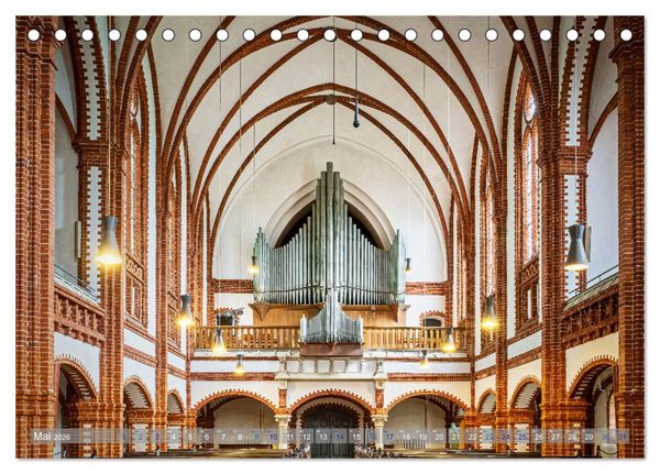 Produktbild: Bremer Kirchen von Innen (Tischkalender 2026 DIN A5 quer), CALVENDO Monatskalender