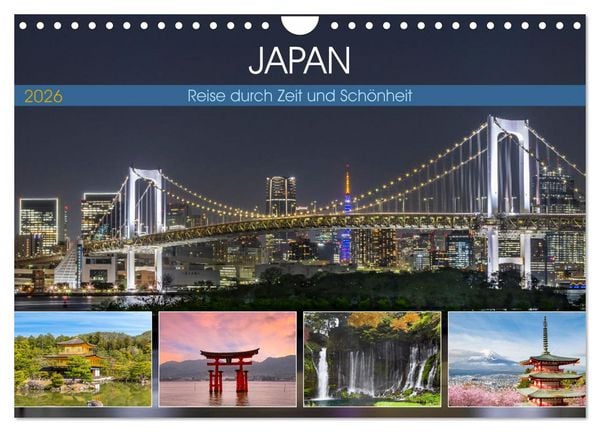Produktbild: JAPAN Reise durch Zeit und Sch&ouml;nheit (Wandkalender 2026 DIN A4 quer), CALVENDO Monatskalender