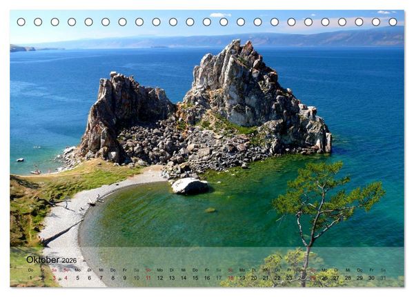 Produktbild: Olchon - Insel im Baikalsee (Tischkalender 2026 DIN A5 quer), CALVENDO Monatskalender