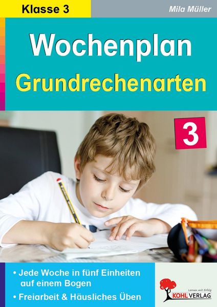 Produktbild: Wochenplan Grundrechenarten / Klasse 3