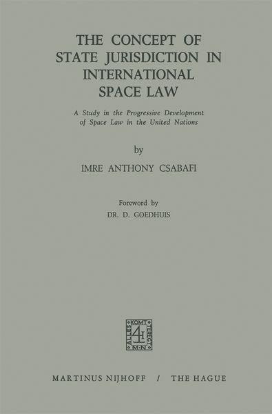 Produktbild: The Concept of State Jurisdiction in International Space Law