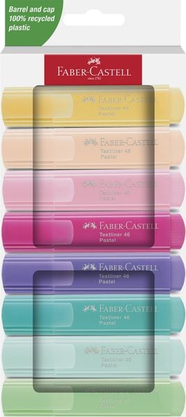 Faber-Castell Textmarker TL 46 Pastell 8er Set