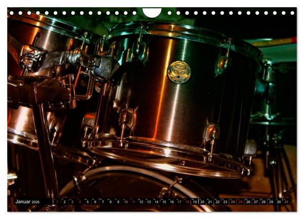 Produktbild: Schlagzeug - einfach cool (Wandkalender 2026 DIN A4 quer), CALVENDO Monatskalender