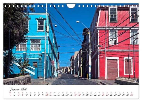 Produktbild: Die Farben von Valpara&iacute;so (Wandkalender 2026 DIN A4 quer), CALVENDO Monatskalender