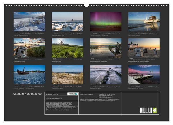 Produktbild: Usedom-Fotografie.de (Wandkalender 2026 DIN A2 quer), CALVENDO Monatskalender